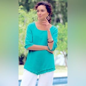 Soft Surroundings Women’s Top 3/4 length sleeve, size large